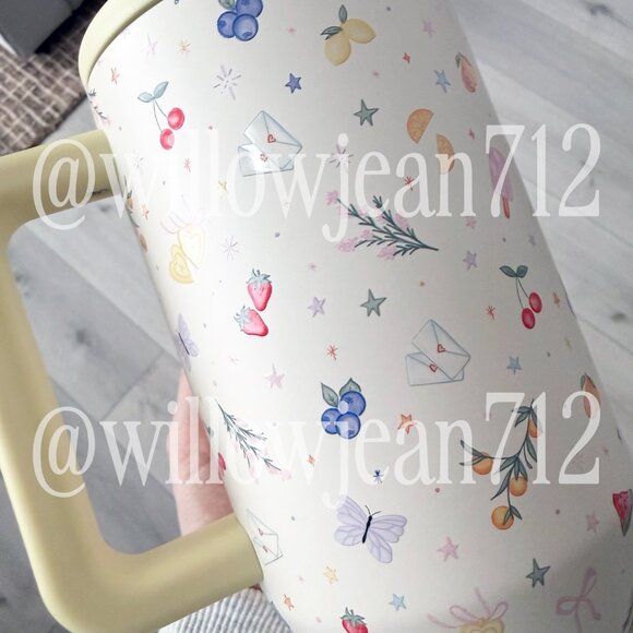 “Berries and Cream" Acta HydroJug 40 oz Traveler Tumbler - Limited Edition - Picture 7 of 12